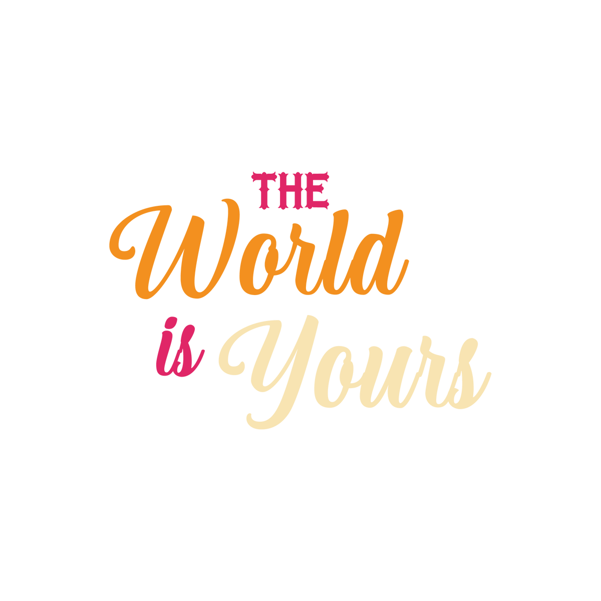 Kinder T-Shirt The World is Yours