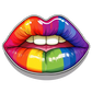 Turnbeutel Rainbow Lips