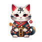 Kinder T-Shirt Japanese Lucky Cat