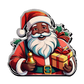 Kinder T-Shirt Santa mit Glocke und Geschenksack