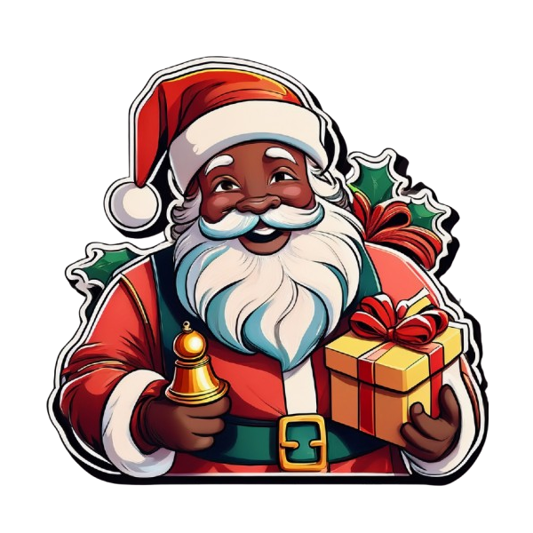 Kinder T-Shirt Santa mit Glocke und Geschenksack