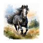 Kinder T-Shirt Black Beauty Horse