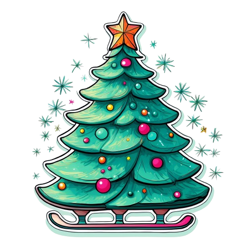 Kinder T-Shirt Weihnachtsbaum beim Eislauf