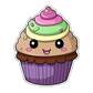 Kinder T-Shirt Cute Kawai Choco Cake