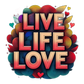 Kinder T-Shirt Live Life Love