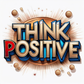 Kinder T-Shirt Think Positive