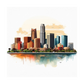 Kinder T-Shirt Moderne Skyline der Stadt 4