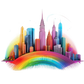 Kinder T-Shirt Moderne Skyline der Stadt 6
