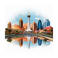 Kinder T-Shirt Moderne Skyline der Stadt 9