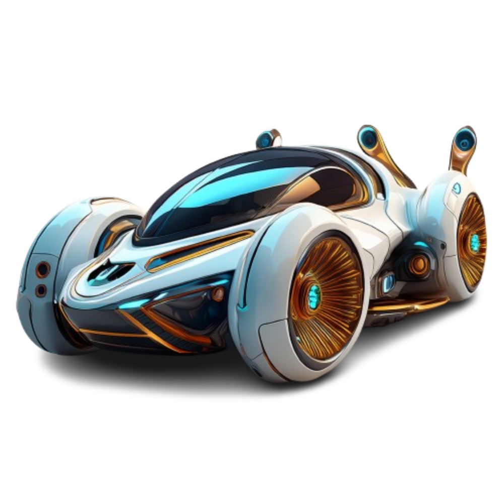 Turnbeutel futuristisches Auto 2
