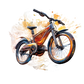 Turnbeutel Aquarell-Fahrrad