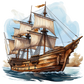 Turnbeutel Holzschiff