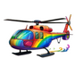 Schulrucksack-Set Hubschrauber