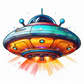Schulrucksack-Set Ufo Raumschiff 2