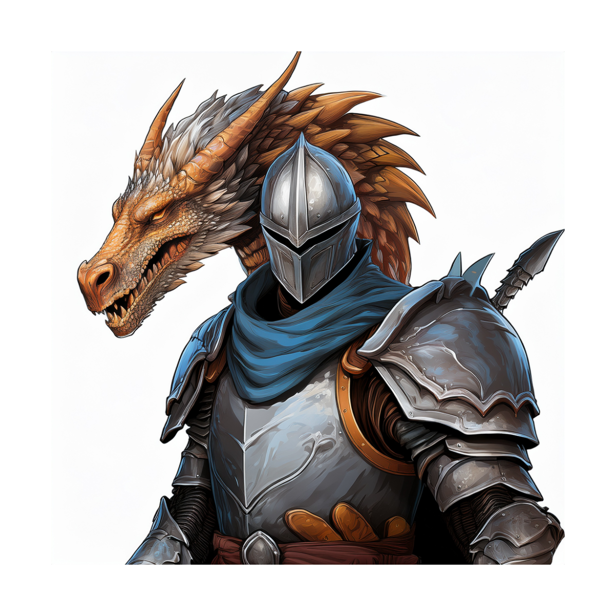 Kinder T-Shirt Ritter mit Drachen