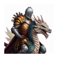 Kinder T-Shirt Ritter auf Drachen