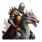 Schulrucksack-Set Ritter auf Drachen