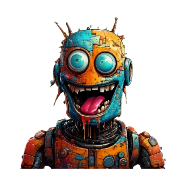 Kinder T-Shirt Crazy Roboter