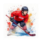 Kinder T-Shirt Hockey-Spieler