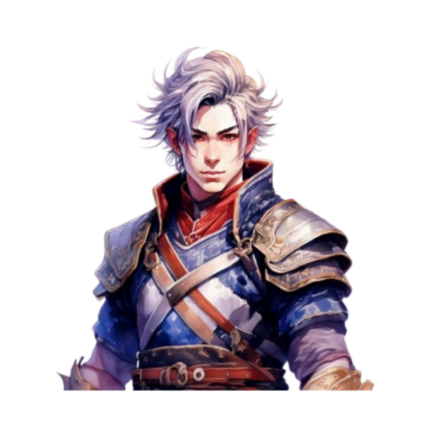 Kinder T-Shirt Watercolor Anime Warrior