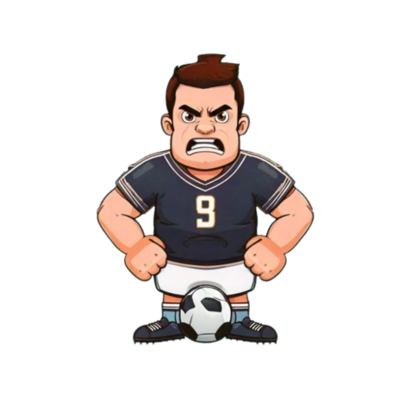 Kinder T-Shirt Angry Soccer-Player
