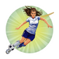 Kinder T-Shirt Fussballspielerin
