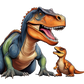 Turnbeutel Comic Dino mit Baby