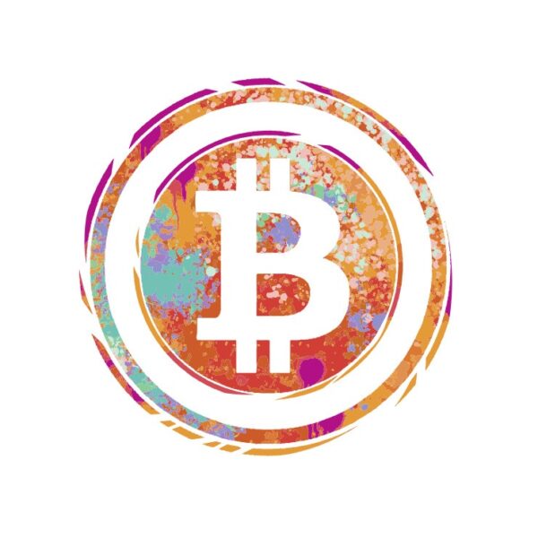 Kinder T-Shirt Bitcoin in Farbe