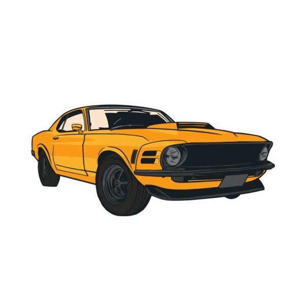 Baby Body yellow comic Mustang