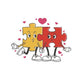 Kinder T-Shirt Puzzle Love
