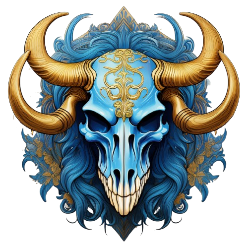 Kinder T-Shirt Longhorn Skull