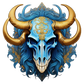 Dekokissen-Set Longhorn Skull