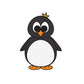 Kinder T-Shirt Kleiner Pinguin König