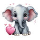 Kinder T-Shirt Baby Elefant