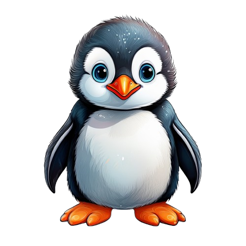 Dekokissen-Set Baby Pinguin