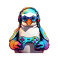 Dekokissen-Set Gamer Pinguin