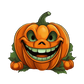 Kinder T-Shirt Halloween Pumpink Smiles