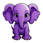 Dekokissen-Set kleiner Comic Elefant
