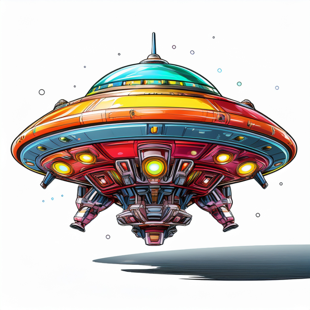 Schulrucksack-Set Ufo Raumschiff