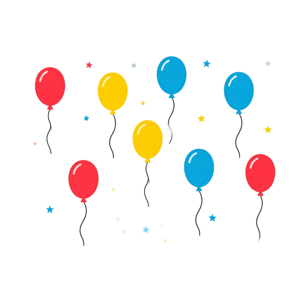 Dekokissen-Set Flat Style Ballon