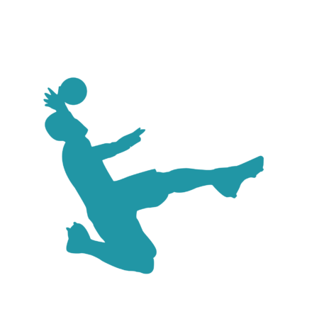 Kinder T-Shirt Fussballer Jump