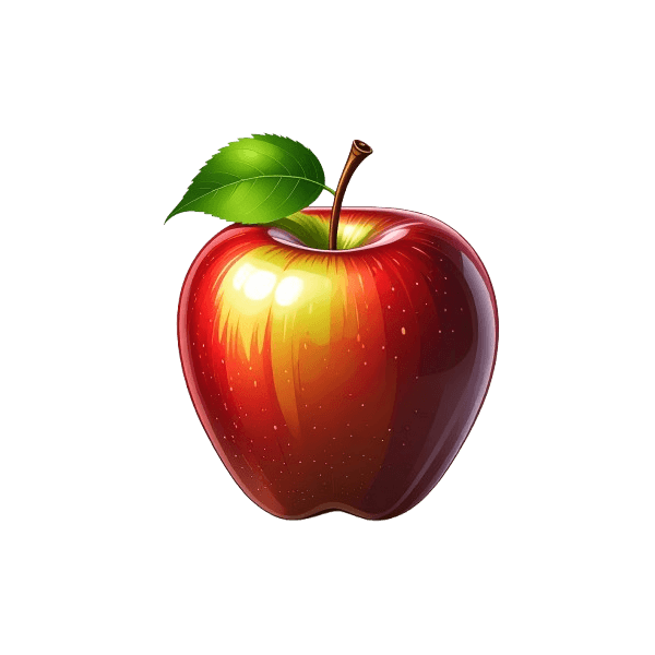 Kinder T-Shirt Realistischer Apfel
