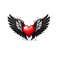 Kinder T-Shirt Wings of Heart