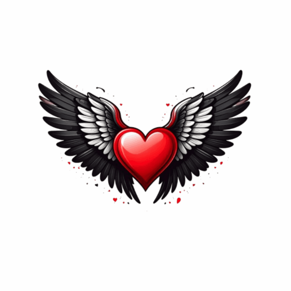 Kinder T-Shirt Wings of Heart