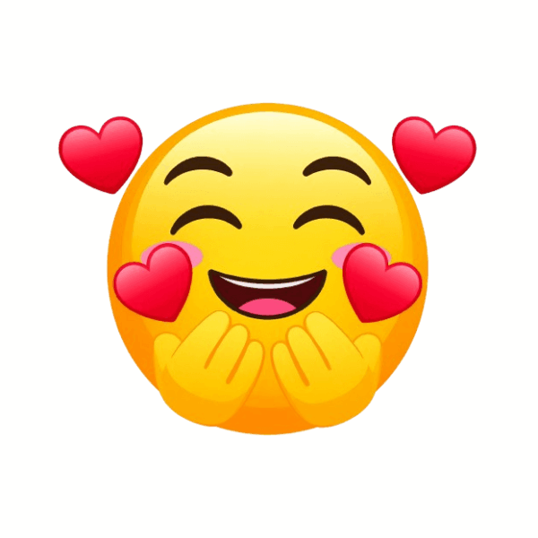 Kinder T-Shirt Emoji in Love