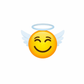 Kinder T-Shirt Funny Emoji Angel