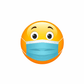 Kinder T-Shirt Emoji Funny with Mask