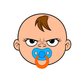 Kinder T-Shirt Bad Baby Face