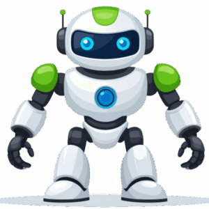 Kinder T-Shirt Comic Roboter