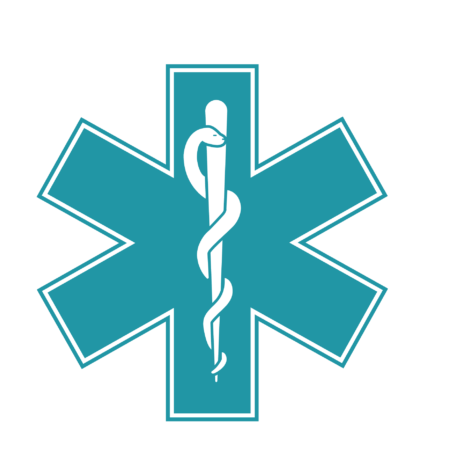 Kinder T-Shirt Paramedic Symbol in Weiss
